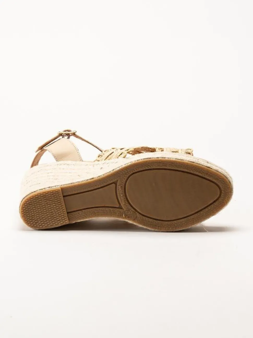 Alberville - Viveca Macrame - Beige kilklackade sandaletter