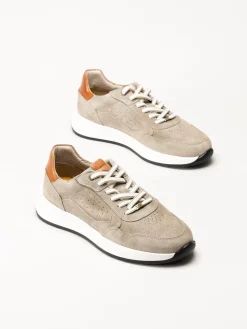 Ambitious - Beige sneakers i mocka