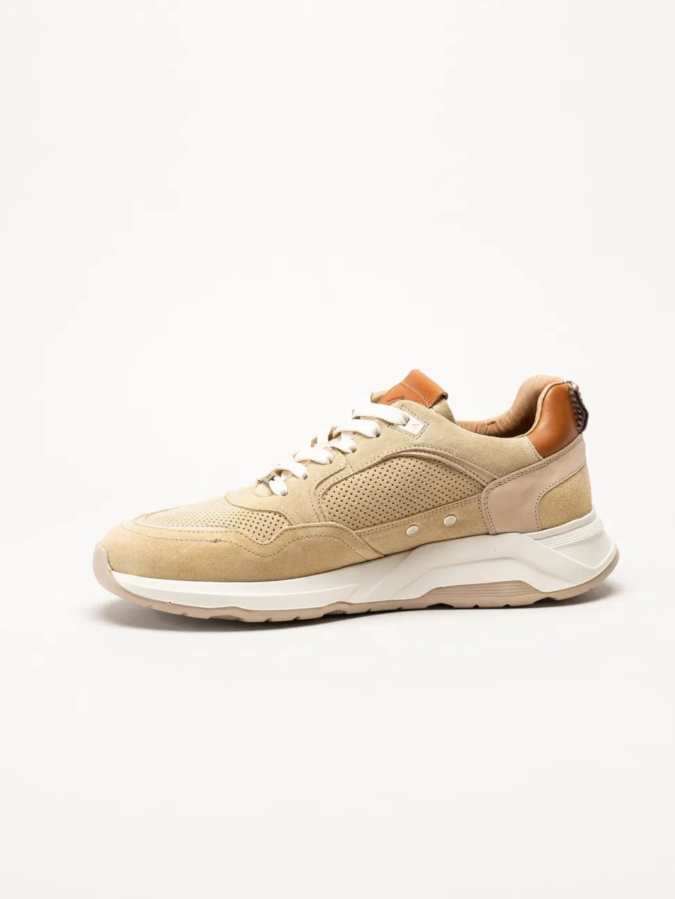 Ambitious - Beige sneakers i mocka