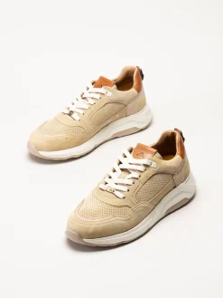 Ambitious - Beige sneakers i mocka