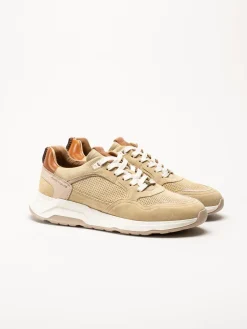 Ambitious - Beige sneakers i mocka
