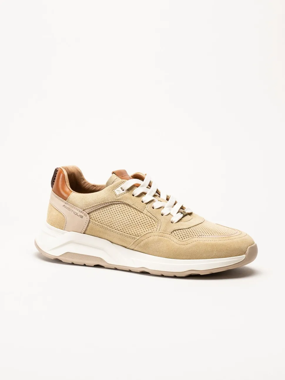 Ambitious - Beige sneakers i mocka