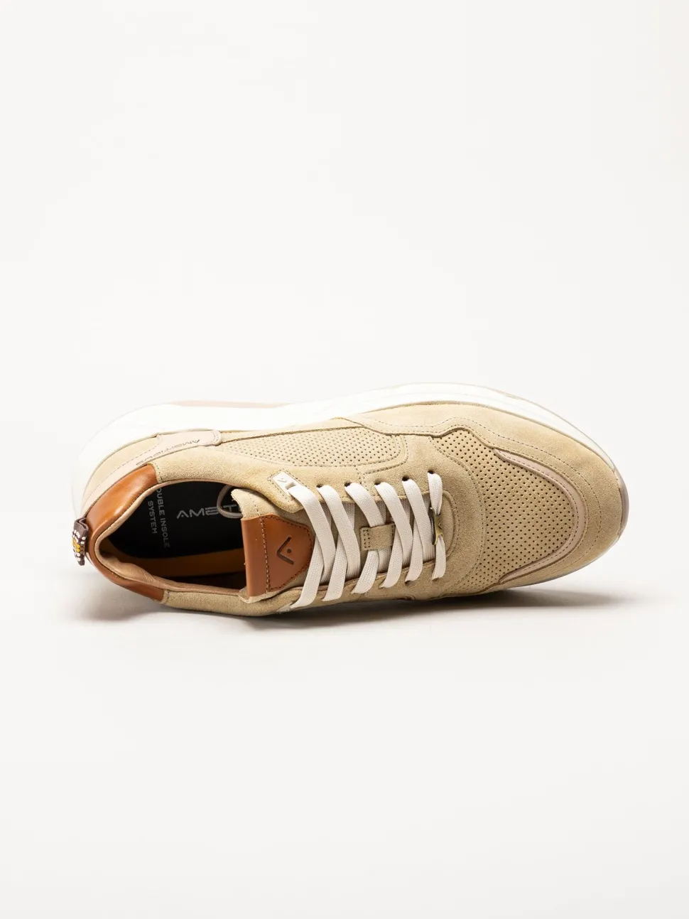 Ambitious - Beige sneakers i mocka
