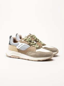 Ambitious - Bruna sneakers i mocka och skinn
