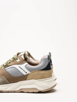 Ambitious - Bruna sneakers i mocka och skinn