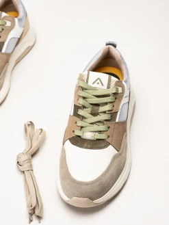 Ambitious - Bruna sneakers i mocka och skinn