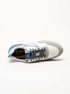 Ambitious - Gråblå sneakers i skinn och mocka