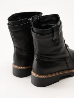 Andrea Conti - Svarta boots i skinn