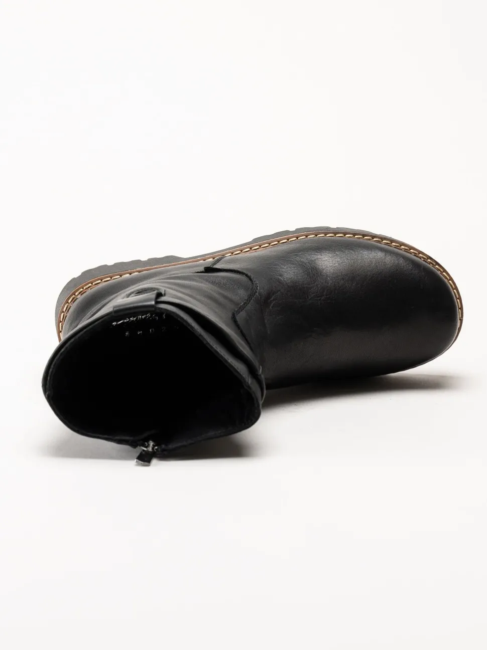 Andrea Conti - Svarta boots i skinn