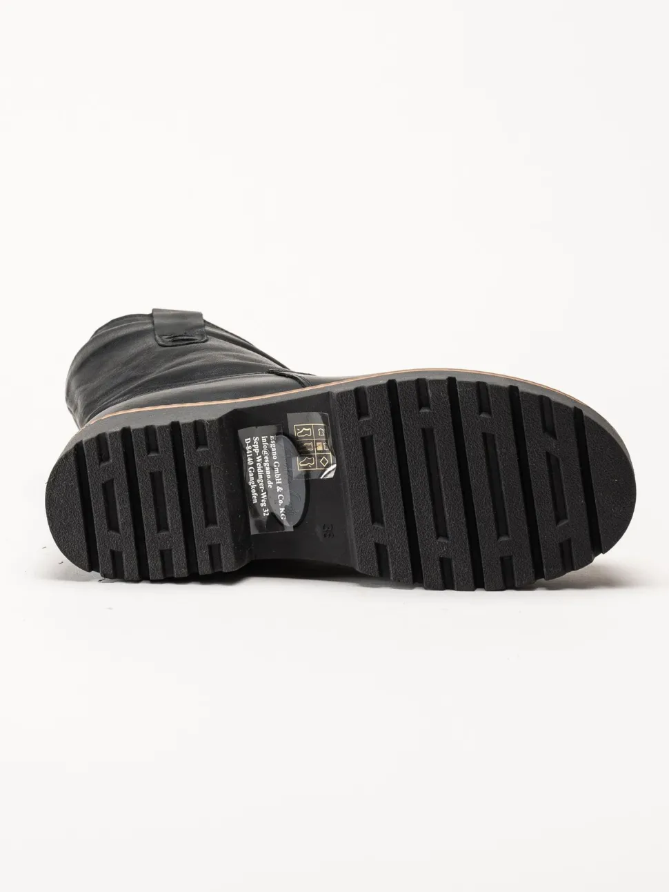 Andrea Conti - Svarta boots i skinn