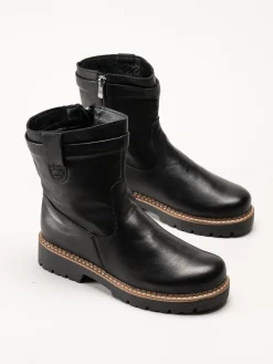 Andrea Conti - Svarta boots i skinn