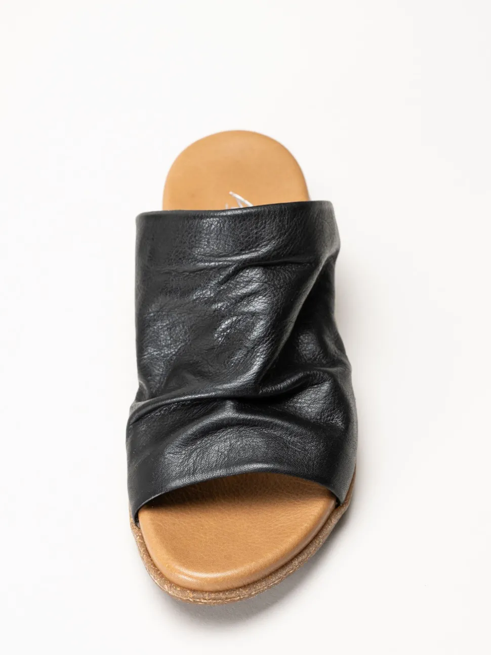 Andrea Conti - Svarta sandaler i skinn