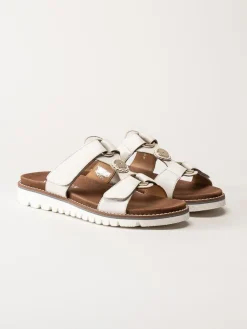 Ara - Kent - Off white slip in sandaler i skinn