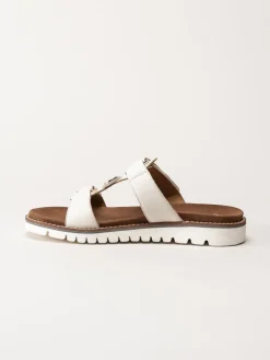Ara - Kent - Off white slip in sandaler i skinn
