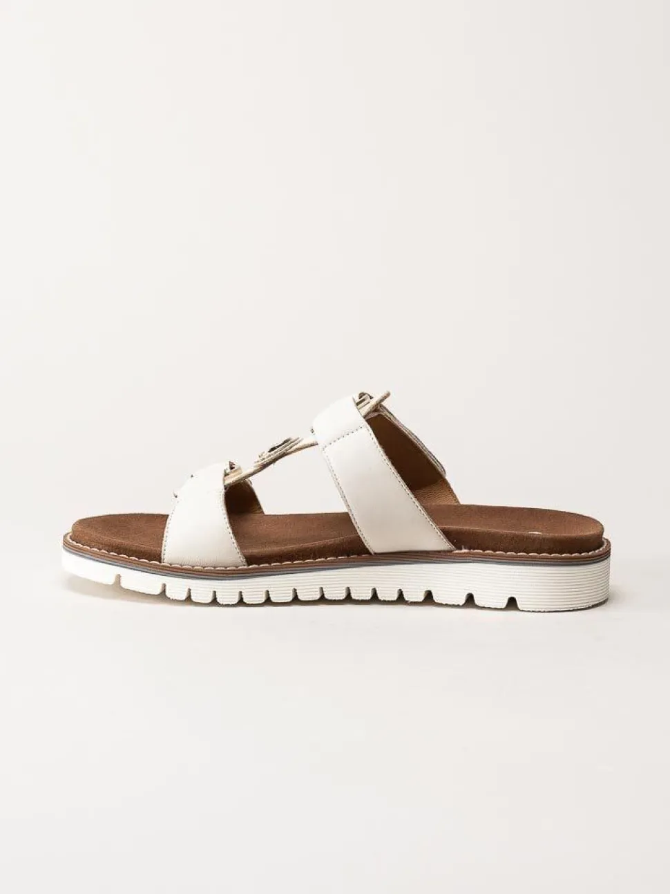 Ara - Kent - Off white slip in sandaler i skinn