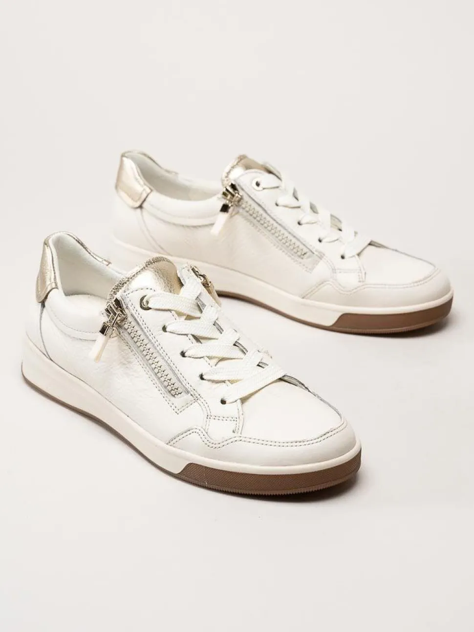 Ara - Rom - Off white sneakers i skinn