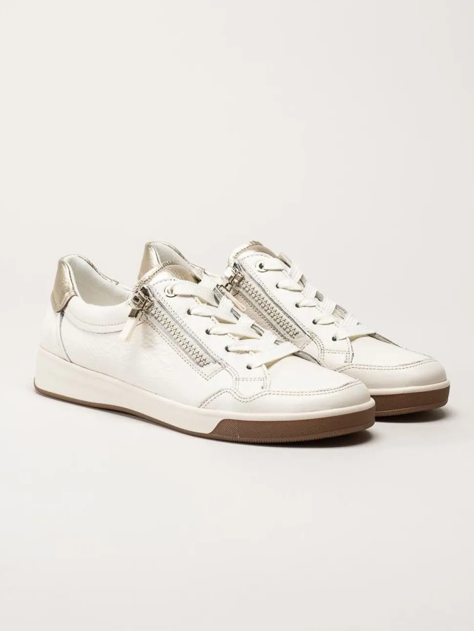 Ara - Rom - Off white sneakers i skinn