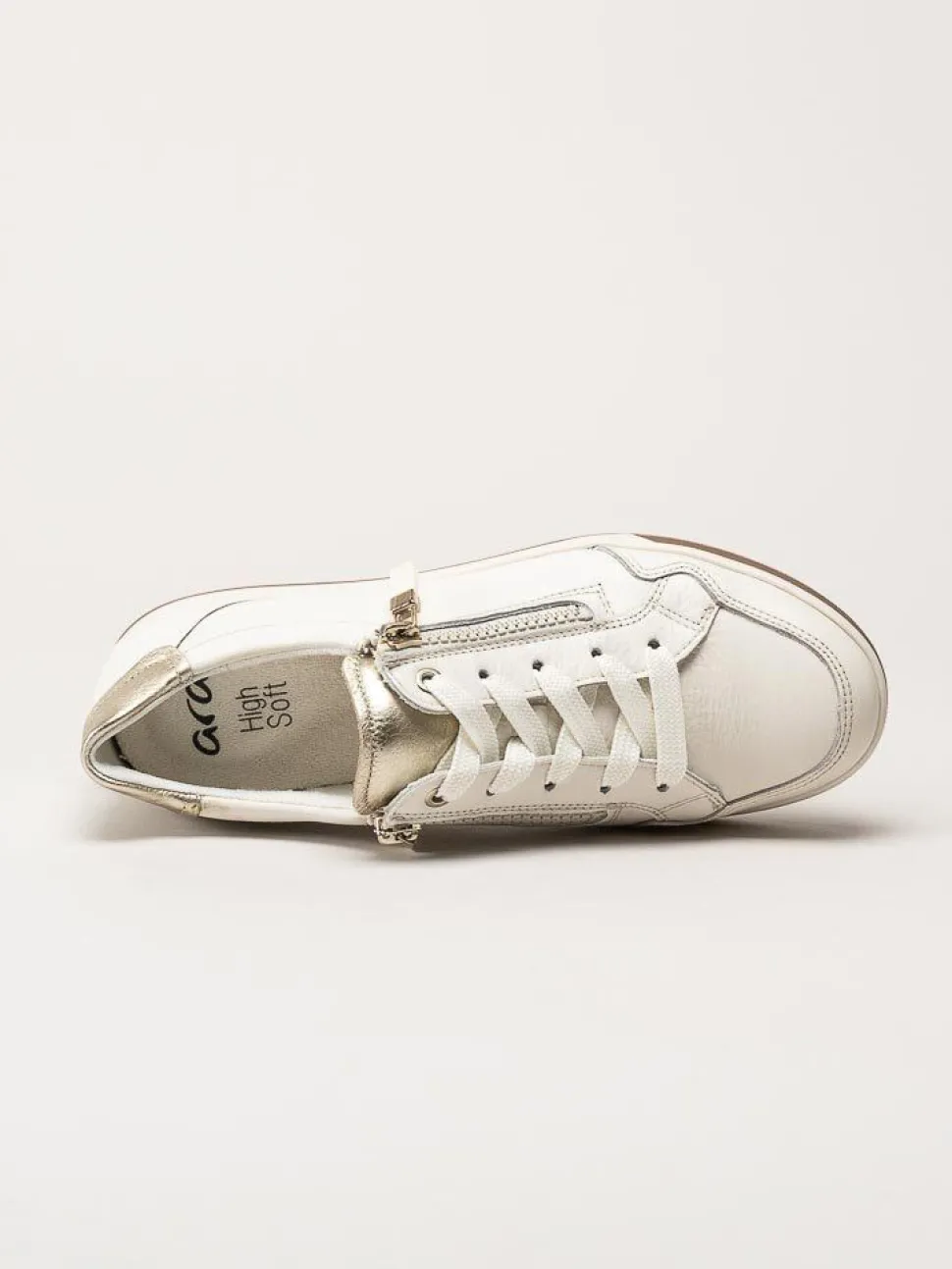 Ara - Rom - Off white sneakers i skinn
