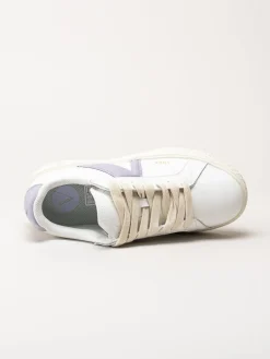 ARKK Copenhagen - Essence - Vita skinnsneakers med mockadetaljer