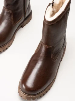 Axelda - Belluno - Bruna fodrade boots i skinn