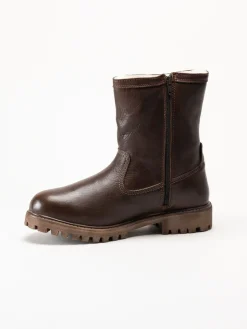Axelda - Belluno - Bruna fodrade boots i skinn
