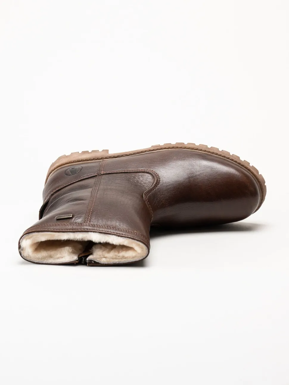 Axelda - Belluno - Bruna fodrade boots i skinn