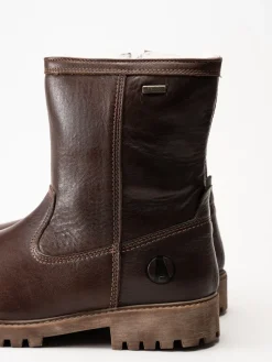 Axelda - Belluno - Bruna fodrade boots i skinn