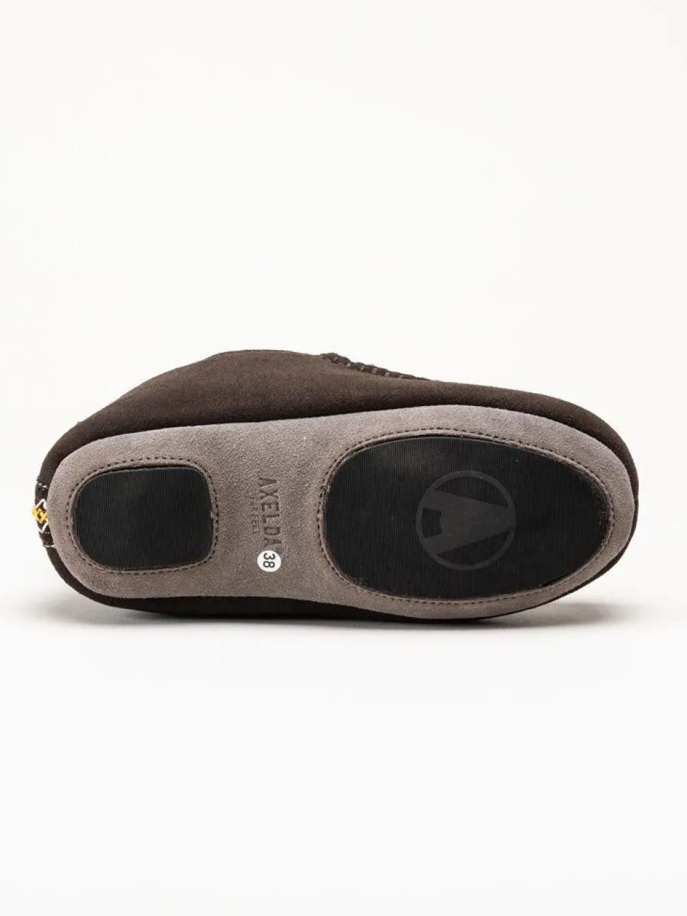 Axelda - Edinburgh 2 - Mörkbruna slip on fårskinnstofflor