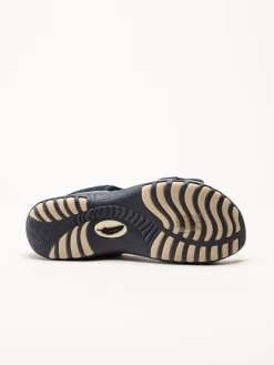 Axelda - Frisco - Blå sandaler i mocka och textil