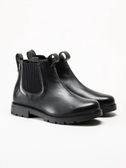Axelda - Treviso WP - Svarta chelsea boots i skinn