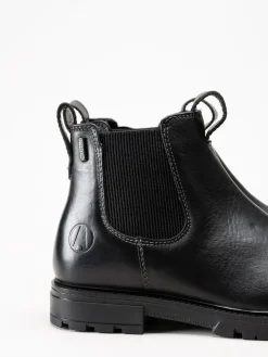 Axelda - Treviso WP - Svarta chelsea boots i skinn