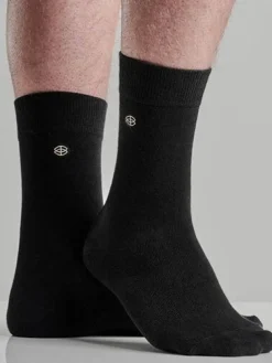 Bambusa - Svarta klassiska strumpor av bambu i 5-pack