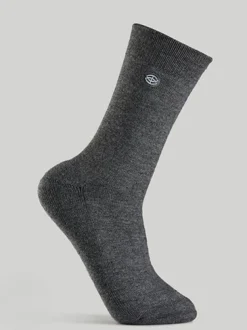 Bambusa - Vit Tennis-socka med två svarta ränder