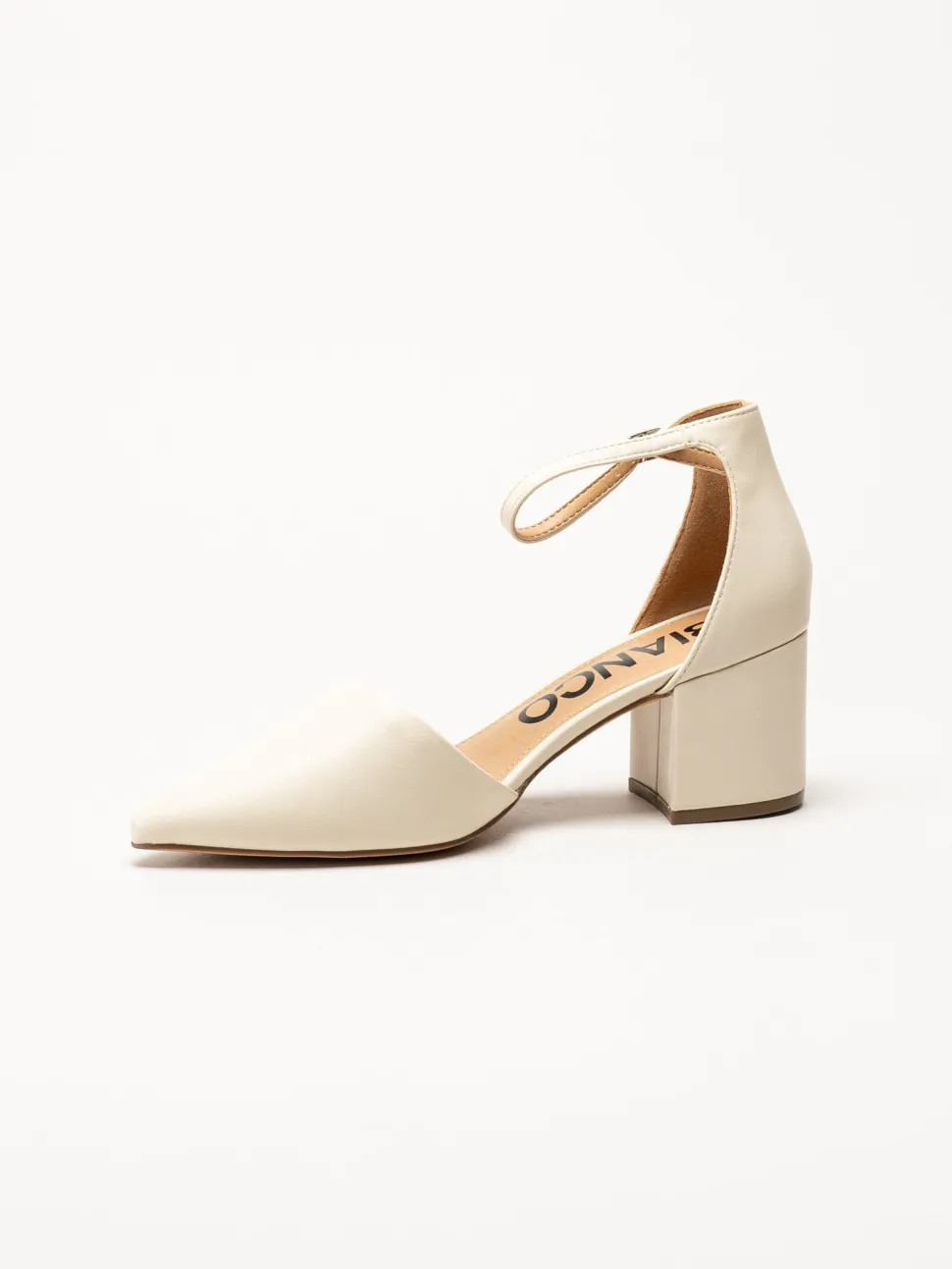 Bianco - Biadevived - Offwhite pumps i skinnimitation