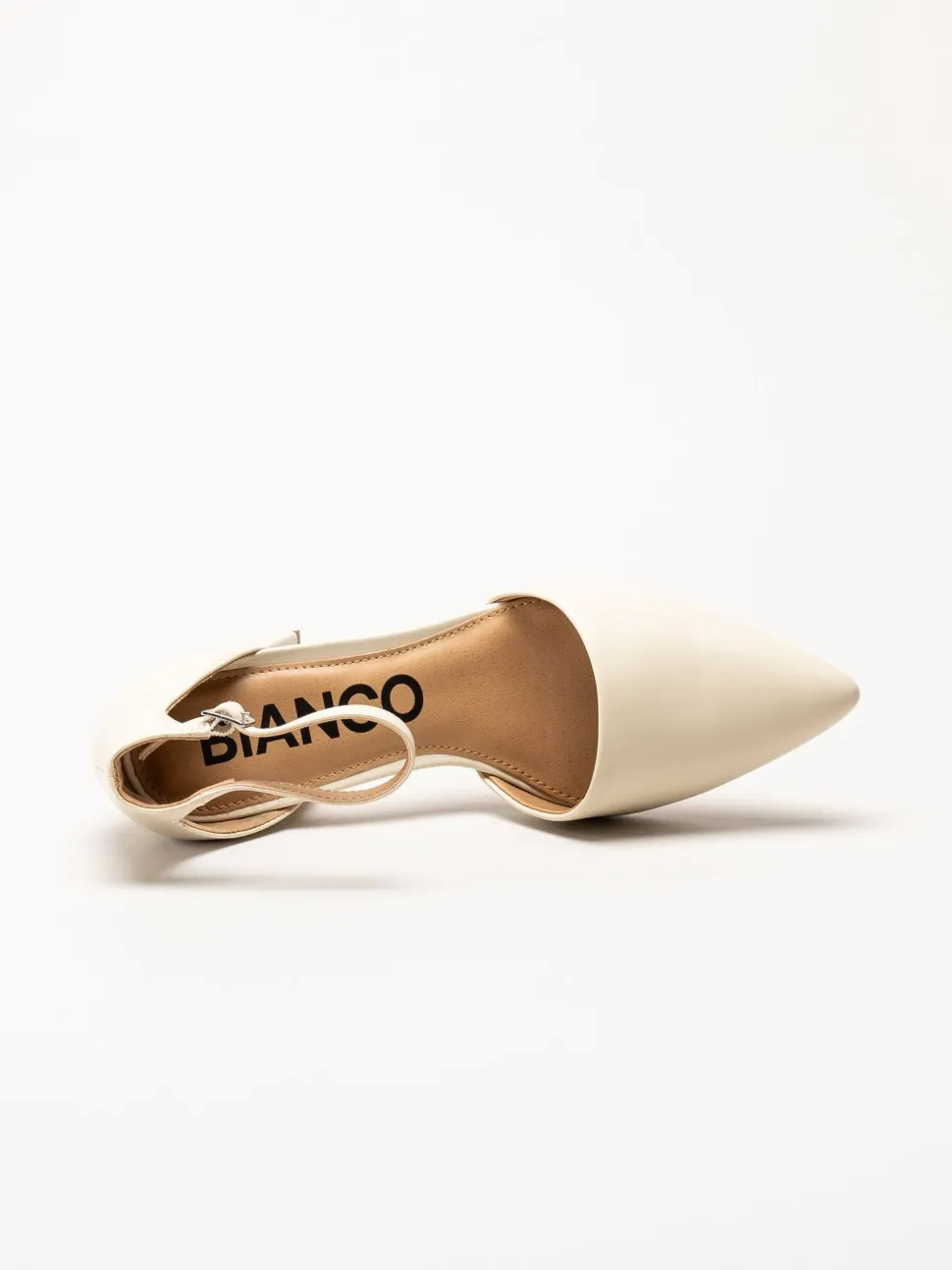 Bianco - Biadevived - Offwhite pumps i skinnimitation