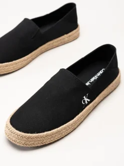 Calvin Klein - JAVI 1T - Svarta slip on espadrillos