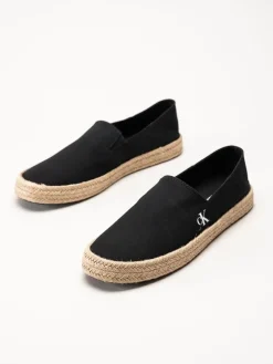 Calvin Klein - JAVI 1T - Svarta slip on espadrillos