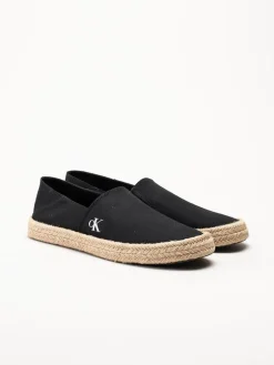 Calvin Klein - JAVI 1T - Svarta slip on espadrillos