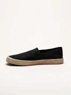 Calvin Klein - JAVI 1T - Svarta slip on espadrillos