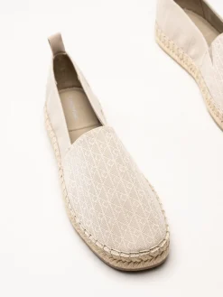 Calvin Klein - Oblique AOP - Beige espadrillos