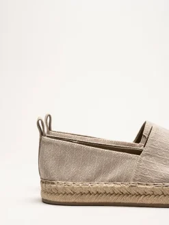 Calvin Klein - Oblique AOP - Beige espadrillos