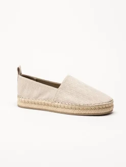 Calvin Klein - Oblique AOP - Beige espadrillos