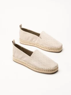 Calvin Klein - Oblique AOP - Beige espadrillos