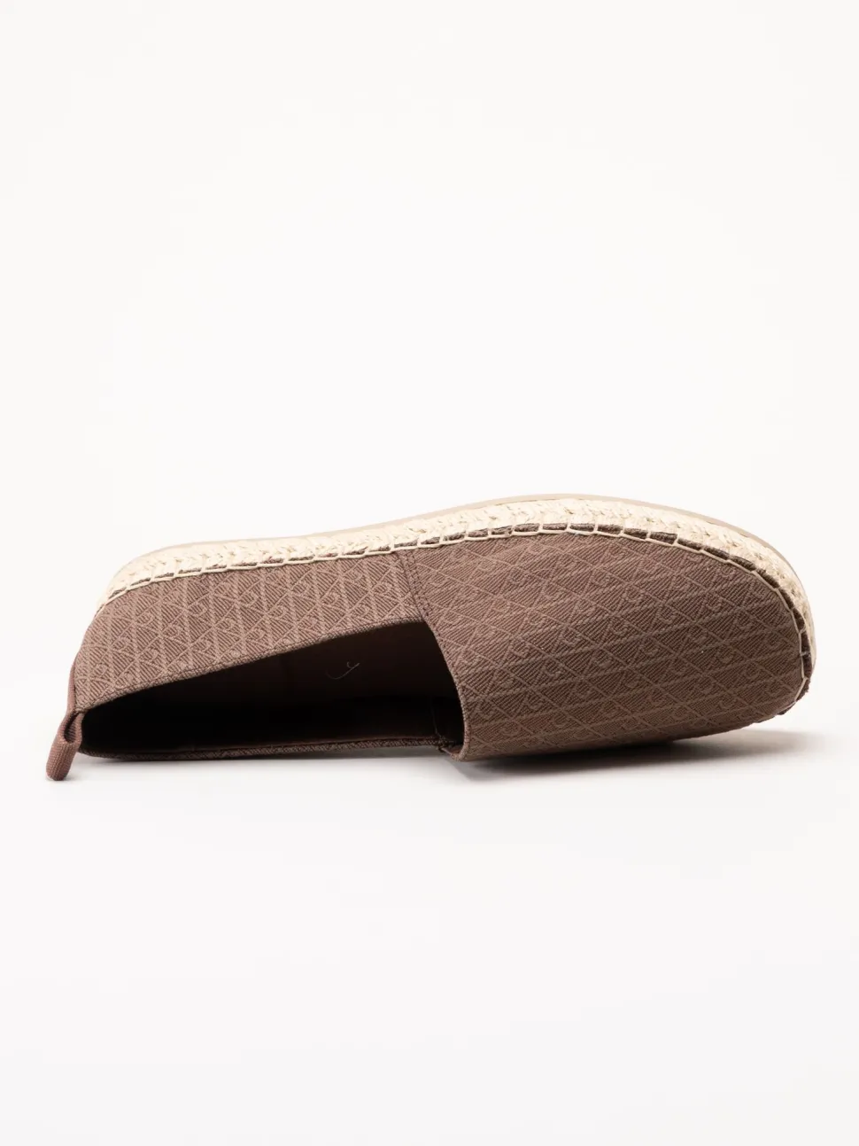 Calvin Klein - Oblique AOP - Mörkbruna espadrillos