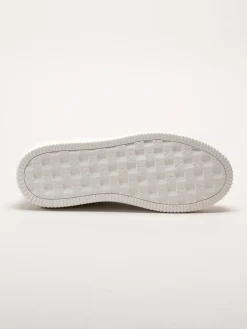 Calvin Klein - SEAMUS 20L - Vita sneakers i skinn