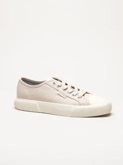 Calvin Klein - Vulc Low Lace Up - Rosa sneakers i canvas