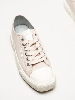 Calvin Klein - Vulc Low Lace Up - Rosa sneakers i canvas