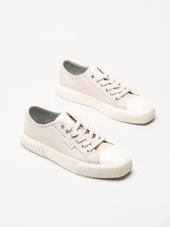 Calvin Klein - Vulc Low Lace Up - Rosa sneakers i canvas
