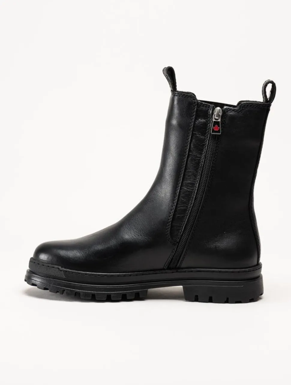 Canada Snow - Carlyle - Svarta chelsea boots med utfällbara broddar