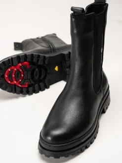 Canada Snow - Carlyle - Svarta chelsea boots med utfällbara broddar